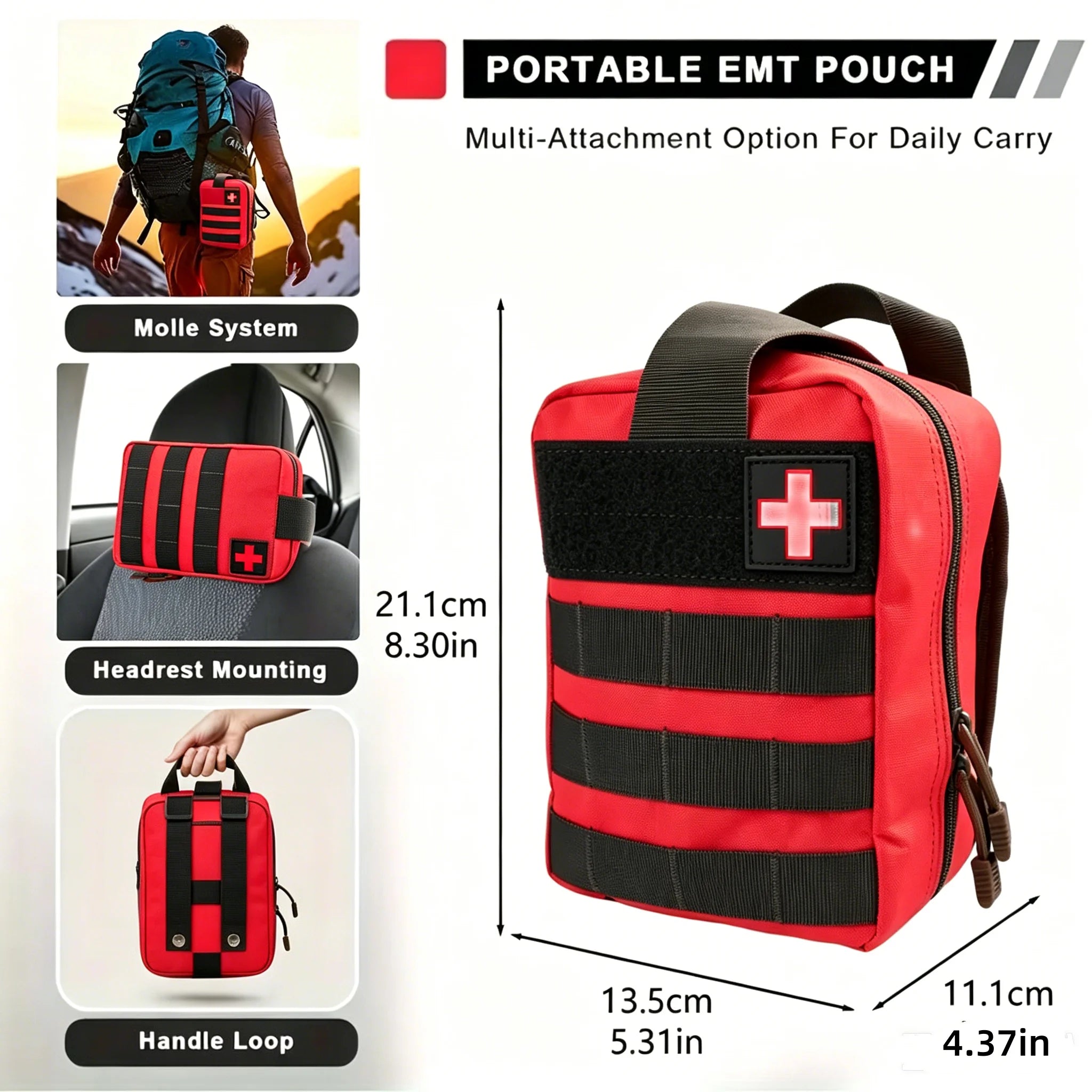 363Pcs Portable First Aid Kit , Home Outdoor Travel Emergency Bag, Camping, Hunting, Hiking, Multifunctional Mountaineering Kit