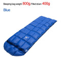 White Goose down Sleeping Bag,The Cap Is Detachable,Open to Serve as a Quilt Winter and Spring Chequer Envelope Style Bag