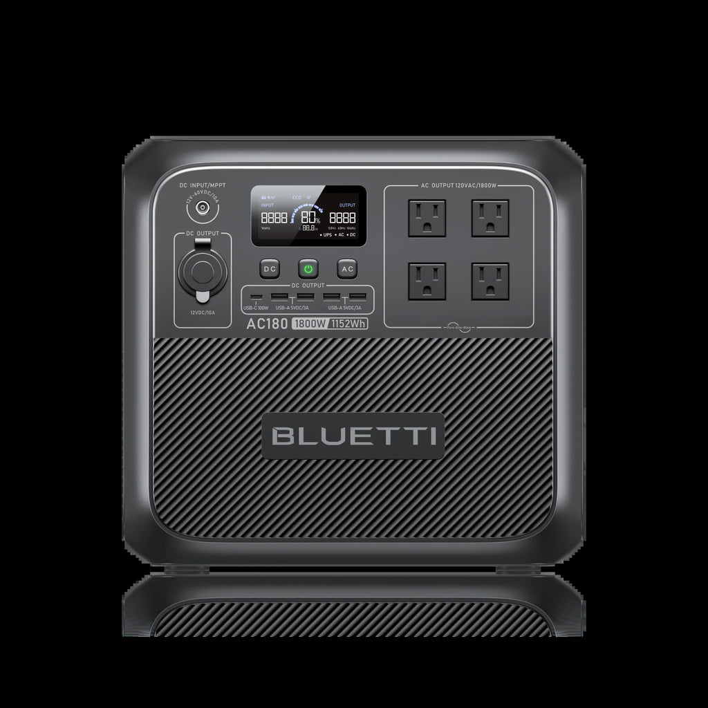 AC180 Solar Portable Power Station | 1,800W 1,152Wh