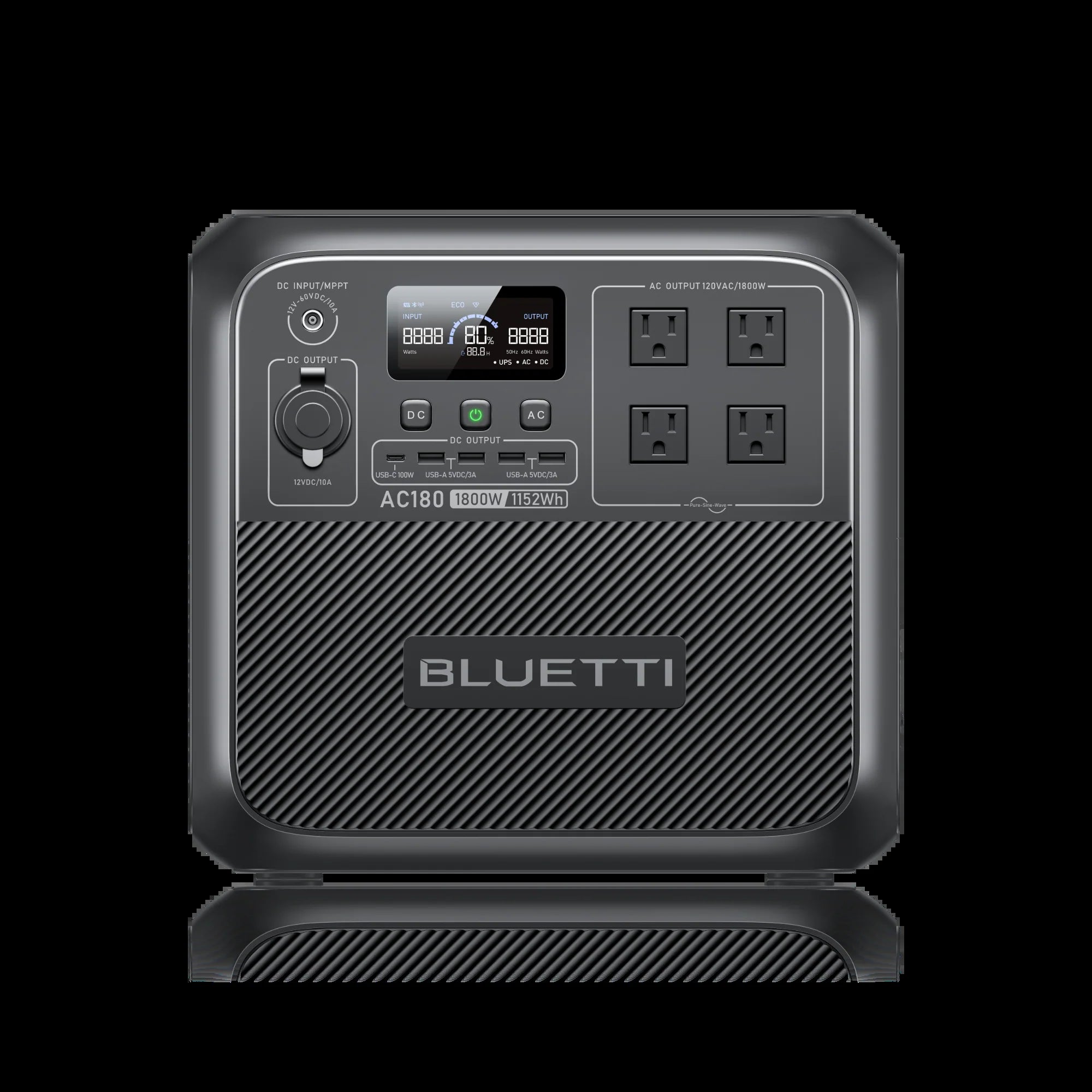AC180 Solar Portable Power Station | 1,800W 1,152Wh