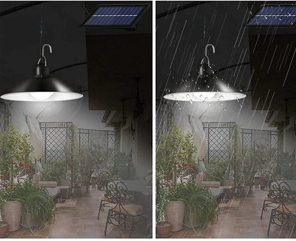 Solar Pendant Lights, an LED Solar Light with a Remote Control for Barn Shed Barn Chicken Coop Bullpen Etc