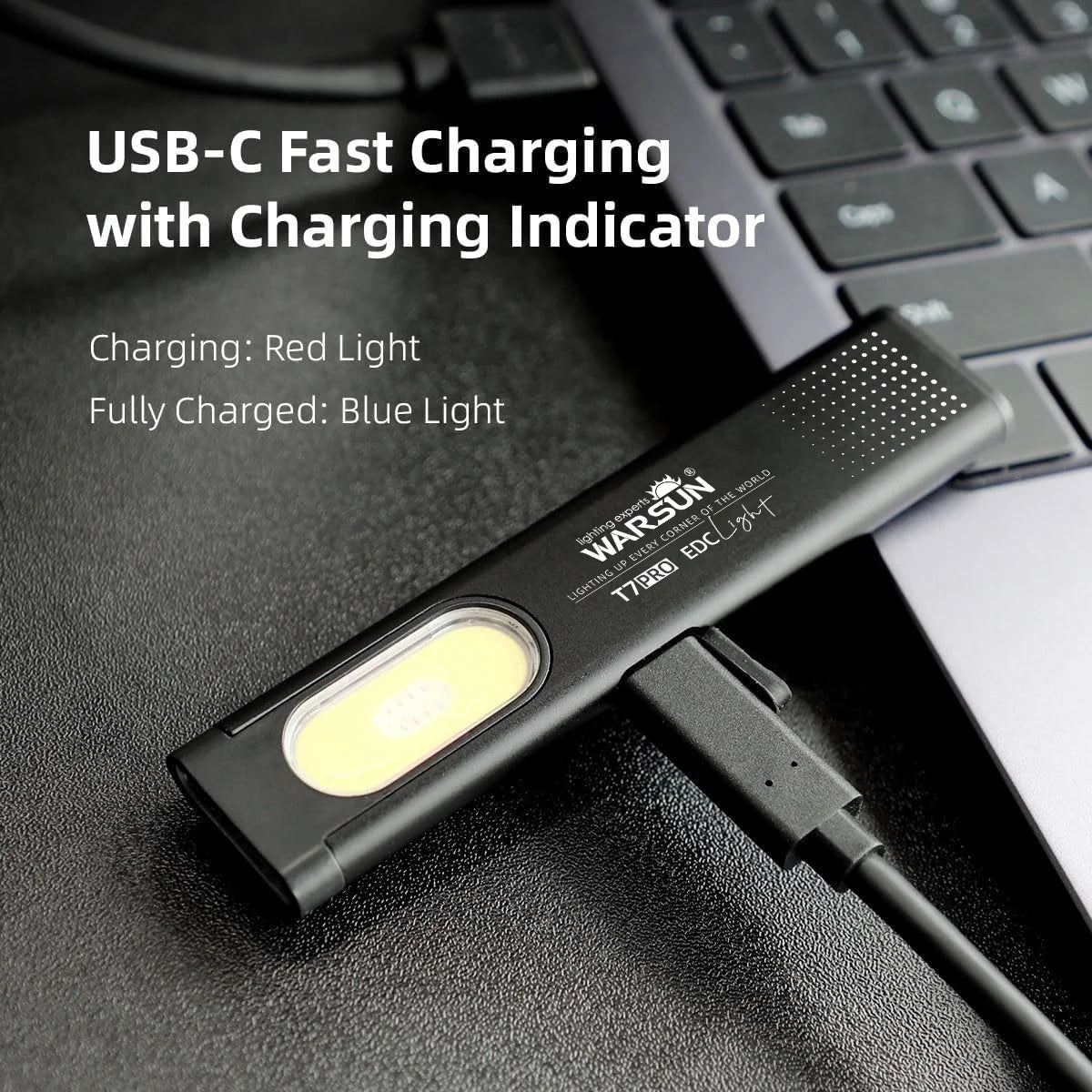 LED Keychain Flashlight 650Lm Portable Mini Torch Light Pocket Lantern Flood Work Light with Magnet