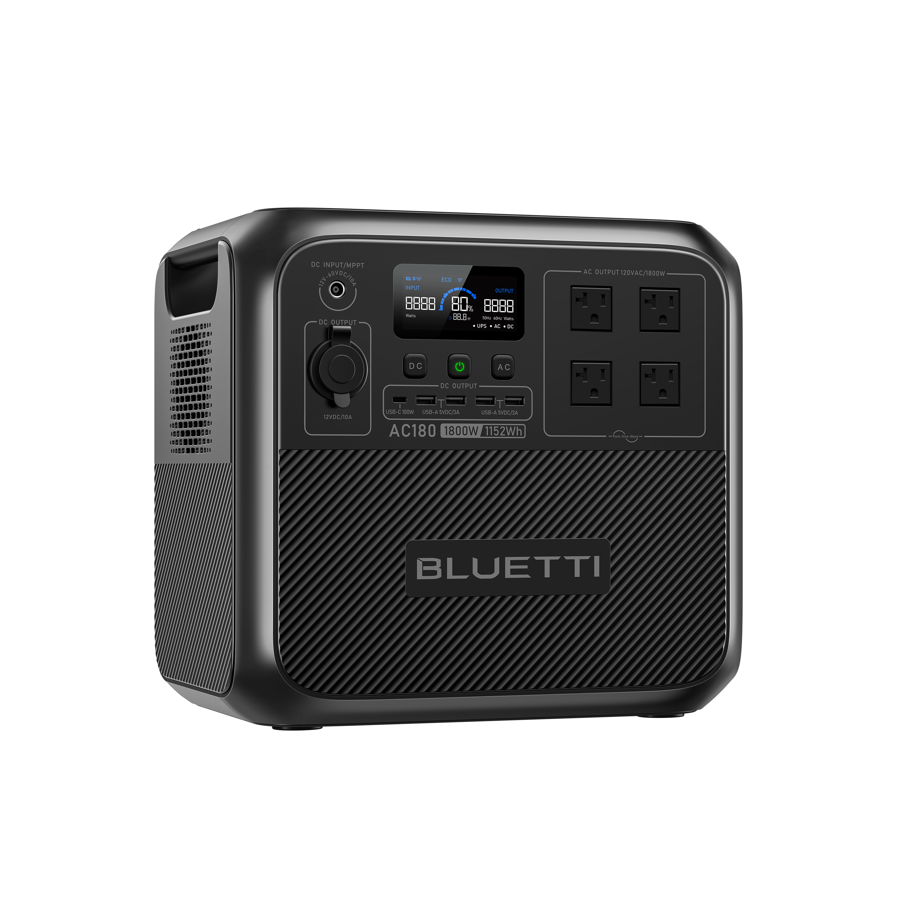 AC180 Solar Portable Power Station | 1,800W 1,152Wh