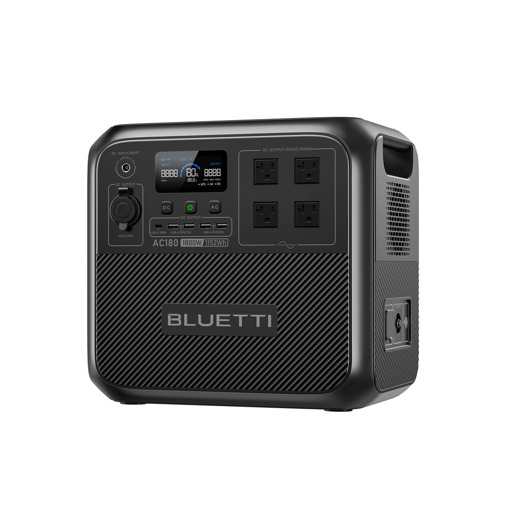 AC180 Solar Portable Power Station | 1,800W 1,152Wh