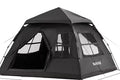 BLACKDOG Automatic Tent Black Coating Two Doors Four Windows Camping Outdoor Sunscreen Waterproof Quick Opening Tent
