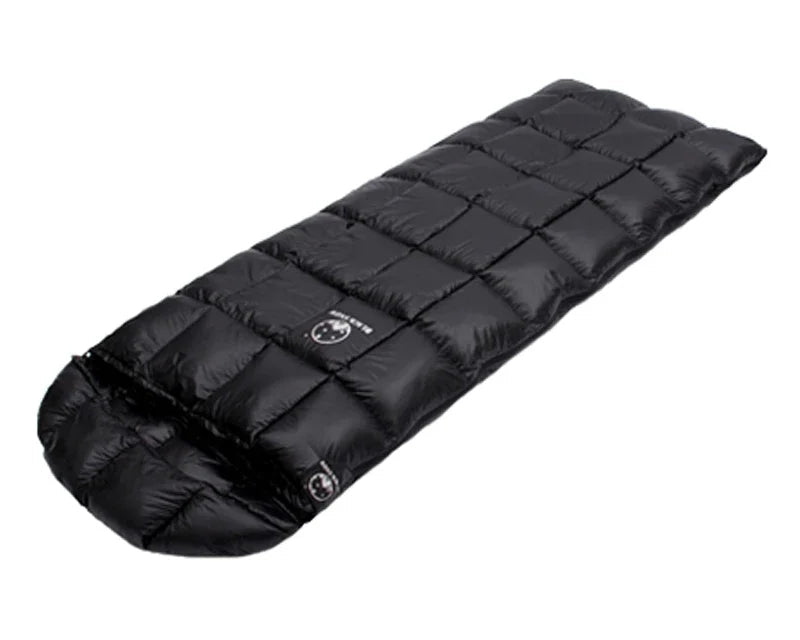 White Goose down Sleeping Bag,The Cap Is Detachable,Open to Serve as a Quilt Winter and Spring Chequer Envelope Style Bag