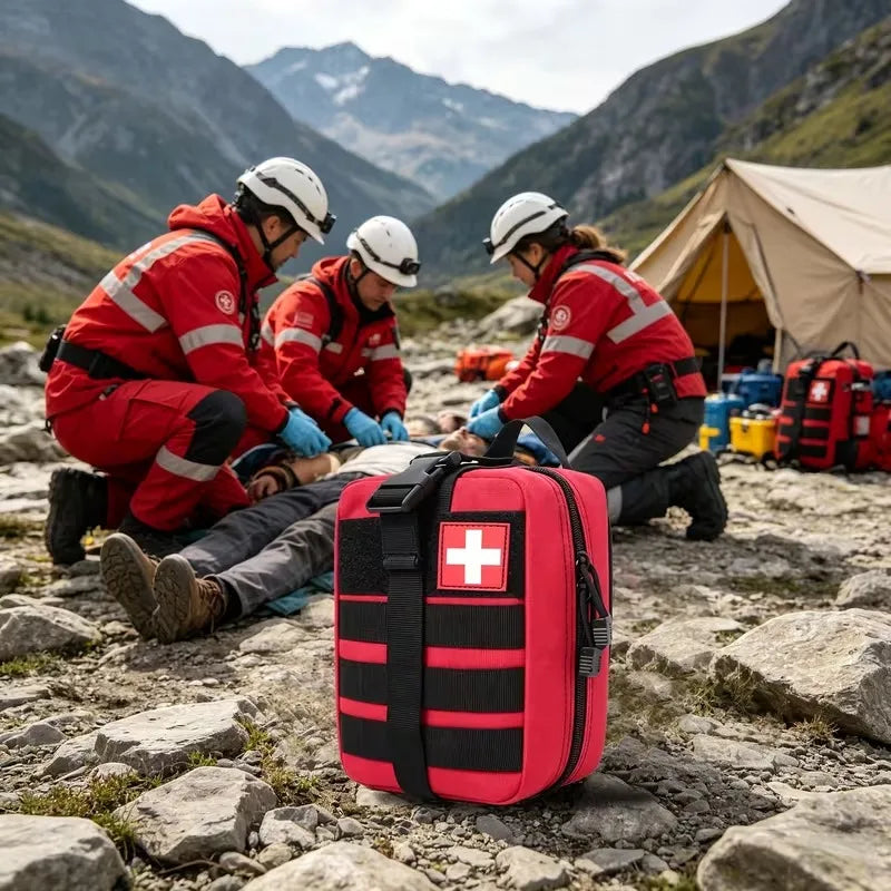 363Pcs Portable First Aid Kit , Home Outdoor Travel Emergency Bag, Camping, Hunting, Hiking, Multifunctional Mountaineering Kit