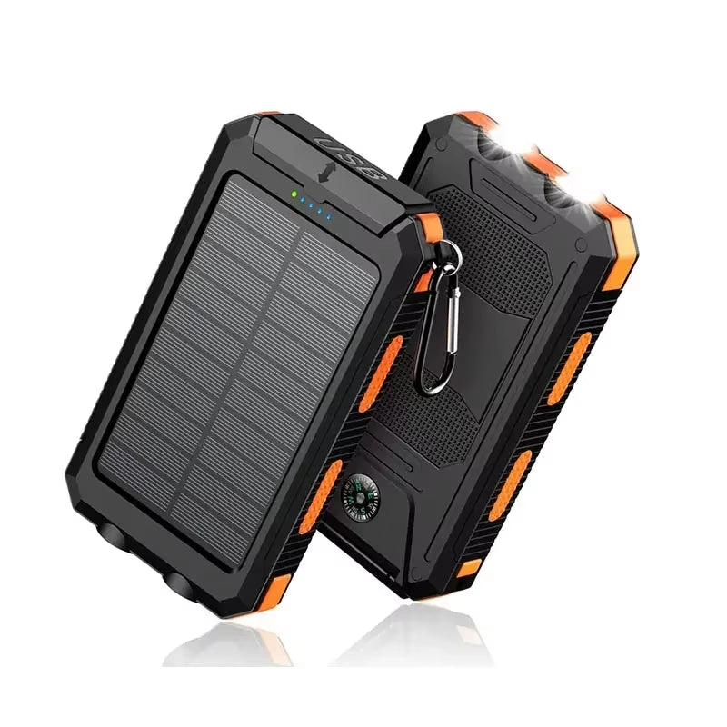 Universal 20000Mah Silicon Portatil Solar Power Bank Solar Powerbank Waterproof Wireless Solar Charger for Cell Mobile Phone
