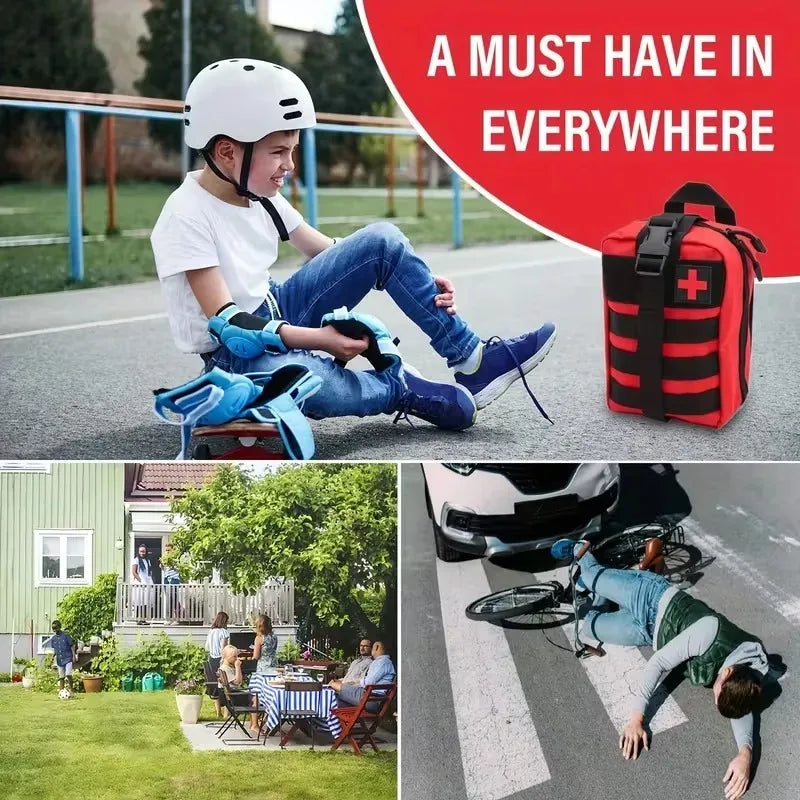 363Pcs Portable First Aid Kit , Home Outdoor Travel Emergency Bag, Camping, Hunting, Hiking, Multifunctional Mountaineering Kit