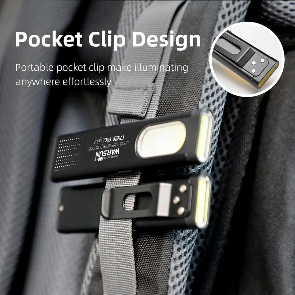 LED Keychain Flashlight 650Lm Portable Mini Torch Light Pocket Lantern Flood Work Light with Magnet