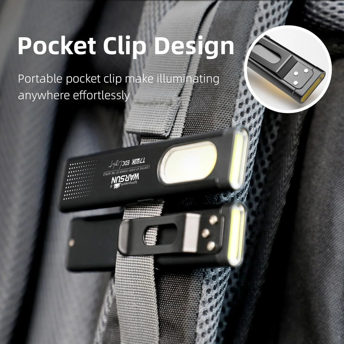 LED Keychain Flashlight 650Lm Portable Mini Torch Light Pocket Lantern Flood Work Light with Magnet
