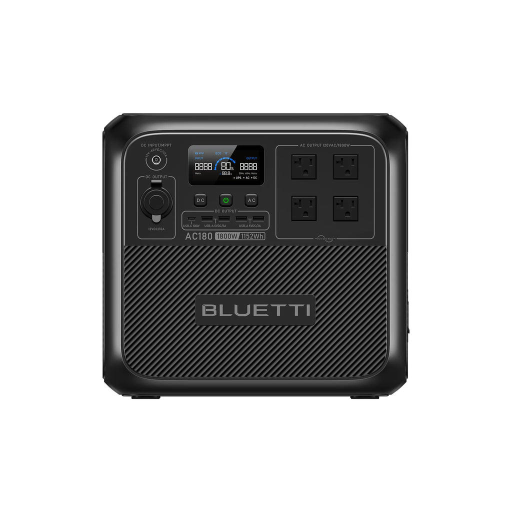 AC180 Solar Portable Power Station | 1,800W 1,152Wh