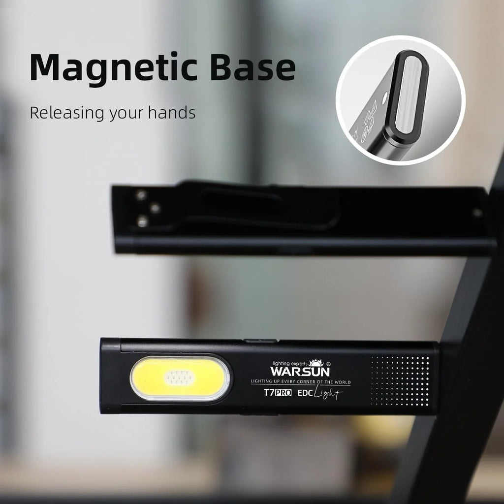 LED Keychain Flashlight 650Lm Portable Mini Torch Light Pocket Lantern Flood Work Light with Magnet