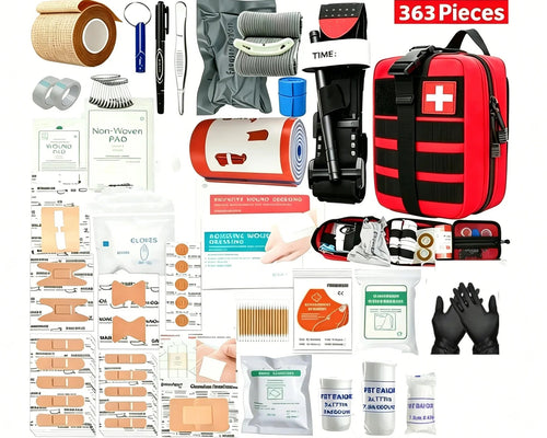 363Pcs Portable First Aid Kit , Home Outdoor Travel Emergency Bag, Camping, Hunting, Hiking, Multifunctional Mountaineering Kit