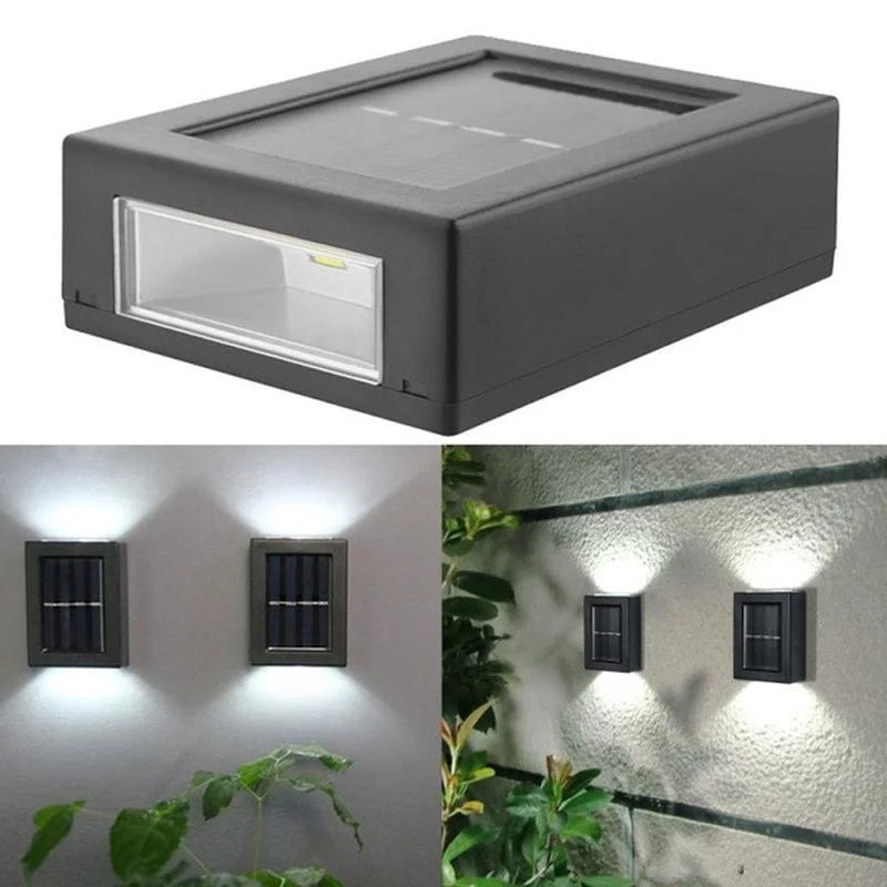 Outdoor Solar Lamp LED Solar Light Wall Street Light Lamp Solar Powered Sunlight IP65 Waterproof Solar Lamp Garden Decorative