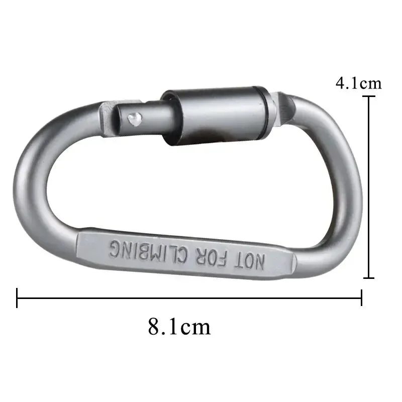4PCS Carabiner Set for Key Camping Survival EDC Outdoor Keychain Clip Alloy Aluminum Tactical Caribiner Hook Karabiners