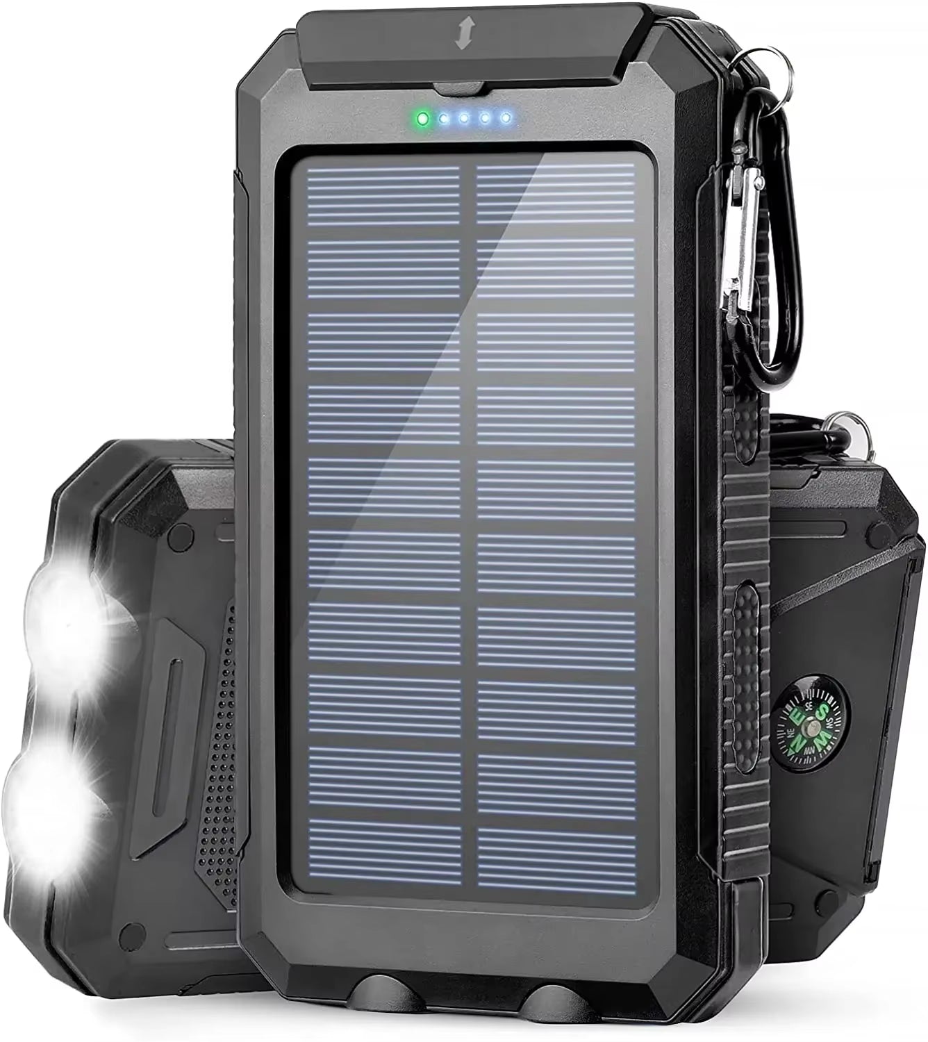 Universal 20000Mah Silicon Portatil Solar Power Bank Solar Powerbank Waterproof Wireless Solar Charger for Cell Mobile Phone